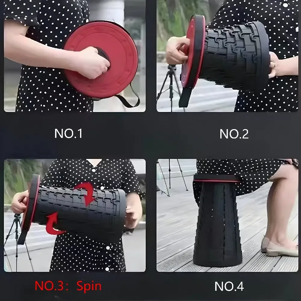Stool Outdoor Travel Folding Stool Adjustable - Image 7