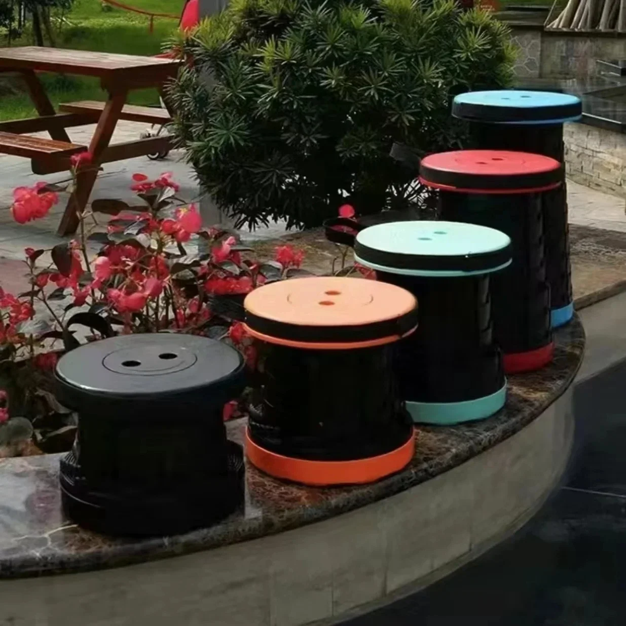 Stool Outdoor Travel Folding Stool Adjustable - Image 9