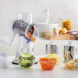 3-in-1 Rotary Grater – Cut and Crush in Seconds Without Effort